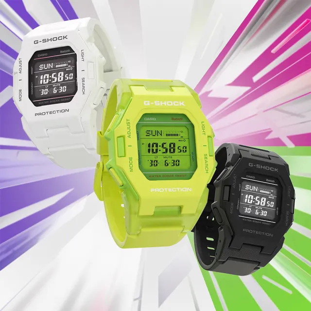 【CASIO 卡西歐】G-SHOCK 纖薄藍牙運動手錶 送禮 禮物 推薦(GD-B500-7)