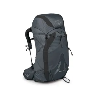 【Osprey】Exos 48 輕量登山背包 男 鎢鋼灰(健行背包 自助旅行 徒步旅行後背包)