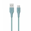 【mo select】2入組 Type-C to USB-A 快充3A編織傳輸/充電線1.2M/GRS環保認證