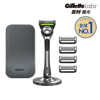 【Gillette 吉列】極光系列刮鬍刀-1刀架1旅行盒5刀頭
