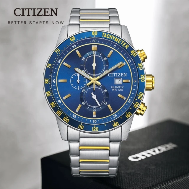 CITIZEN 星辰 Chronograph系列 三眼計時腕