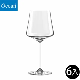 【Ocean】紅白酒杯 435ml 6入組 Allure系列(紅酒杯 白酒杯 紅白酒通用杯 玻璃杯)