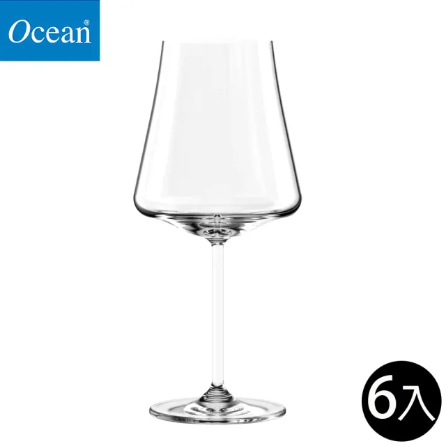 【Ocean】波爾多紅酒杯 620ml 6入組 Allure系列(玻璃杯 紅酒杯 波爾多紅酒杯)
