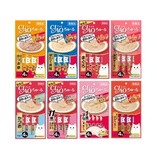 【CIAO】囤貨組-啾嚕肉泥14g*4入-24包(貓零食/貓肉泥/日本公司貨)