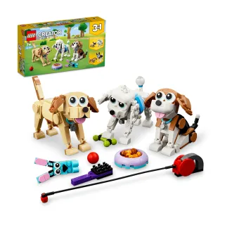 【LEGO 樂高】創意百變系列3合1 31137 可愛狗狗(寵物玩具 益智積木 禮物)