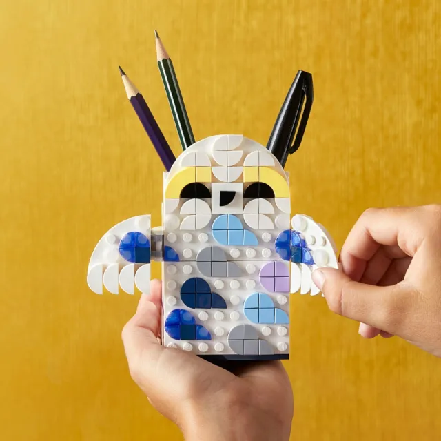 【LEGO 樂高】DOTS 豆豆樂系列 41809 Hedwig Pencil Holder(玩具禮物 哈利波特 禮物)