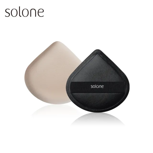 【Solone】彈力/訂製舒芙蕾海綿-加大款扇形2入組 粉撲 美妝蛋 氣墊粉撲