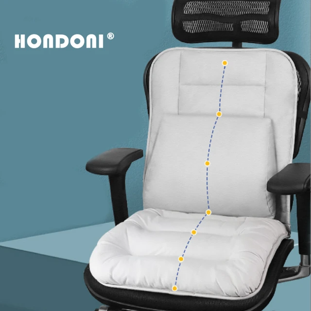 HONDONI 新款7D可調式記憶靠墊 居家汽車舒壓腰靠墊(
