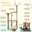 【貓本屋】太空艙木紋多層貓跳台(132cm)