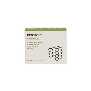 【ecostore 宜可誠】純淨香皂-麥蘆卡蜂蜜海藻(80g/塊)