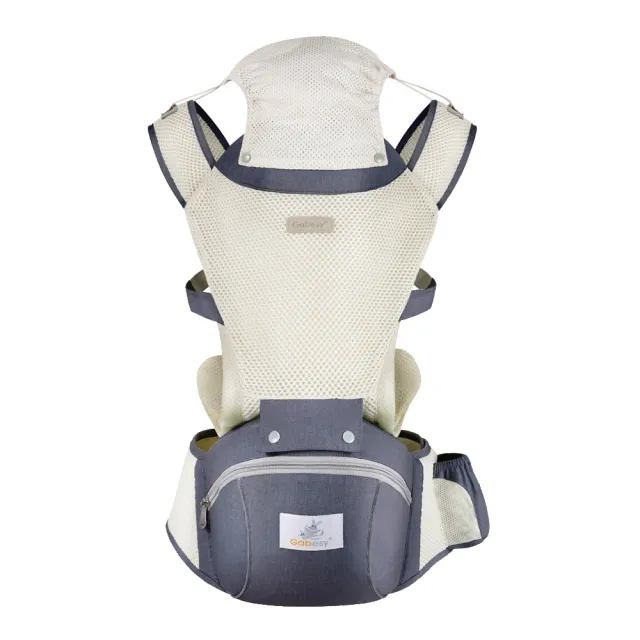 【Nil】多功能嬰兒透氣雙肩背帶 寶寶外出減壓腰凳背巾 兒童遮陽睡眠帽揹巾
