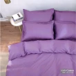 【LUST】素色簡約 貴紫 100%純棉、單人3.5尺精梳棉床包/歐式枕套《不含被套》(台灣製造)