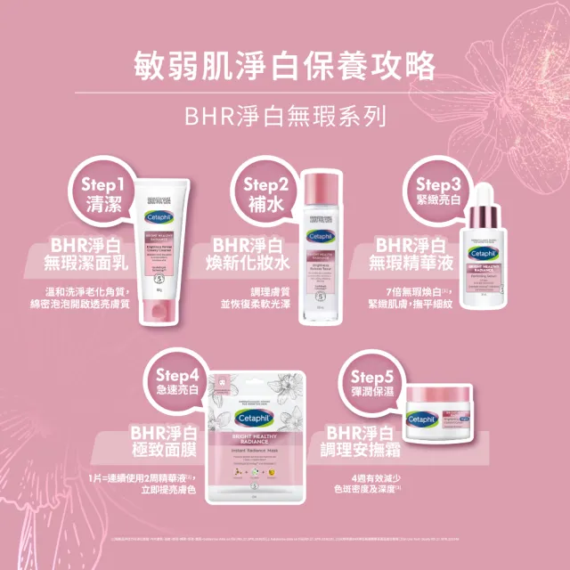 【Cetaphil 舒特膚】官方直營 BHR淨白無瑕潔面乳 100g*2入(洗面乳/淡斑美白/緊緻抗老/保濕/暗沉蠟黃)