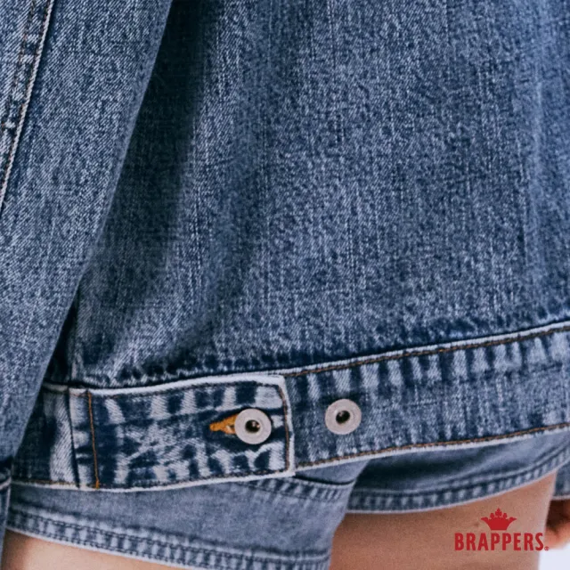【BRAPPERS】女款 Boy friend系列-全棉牛仔外套(深藍)