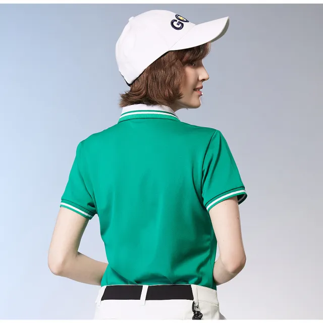 【Jack Nicklaus 金熊】GOLF女款吸濕排汗彈性POLO衫/高爾夫球衫(綠色)