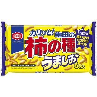 【龜田製果】龜田鹽味柿種米果150g(6小袋入)