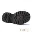 【CHOiCE】金屬裝飾真皮厚底樂福穆勒鞋(黑色)