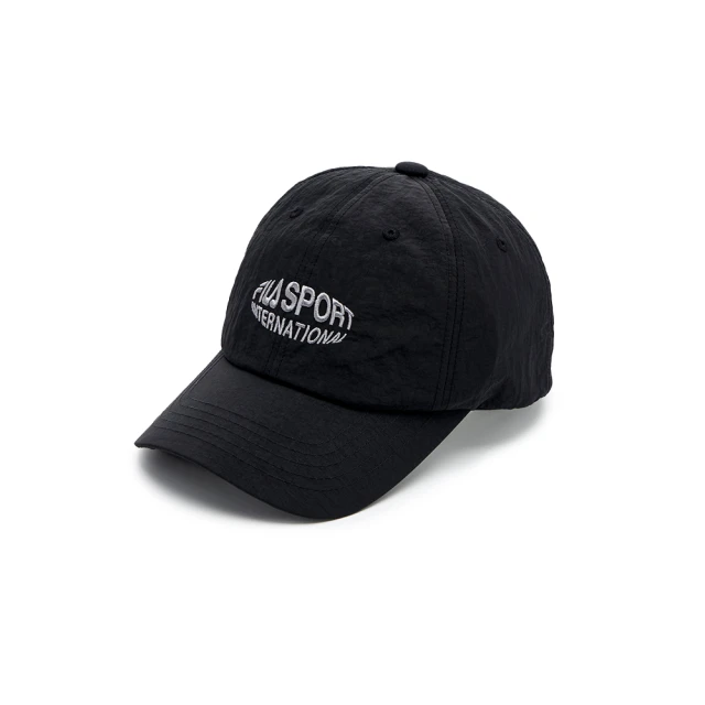 FILAFILA官方直營 時尚LOGO帽/棒球帽-黑色(HTY-1602-BK)