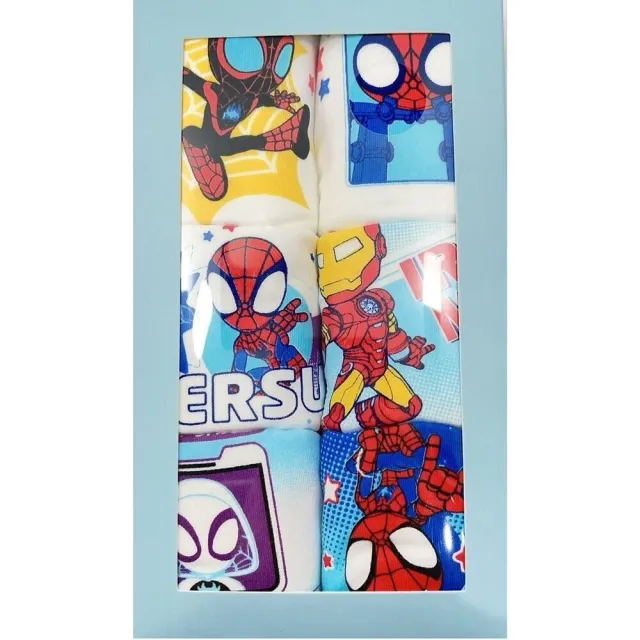 【Marvel 漫威】台灣製男童三角內褲6入-蜘蛛人款 