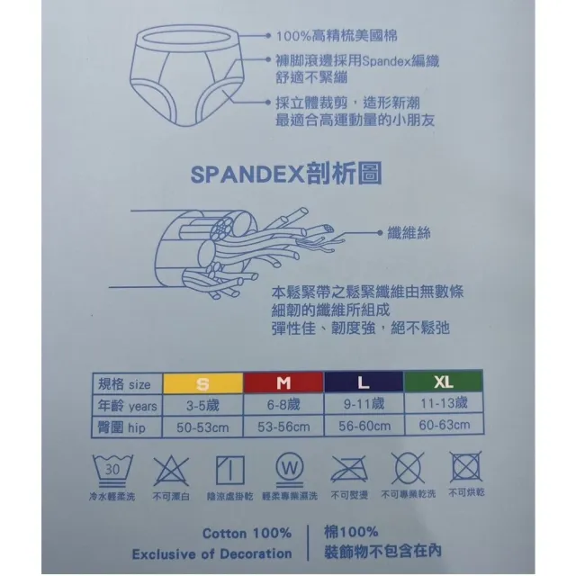 【樂樂童鞋】台灣製男童三角內褲6入-蜘蛛人款(兒童內褲 台灣製內褲)