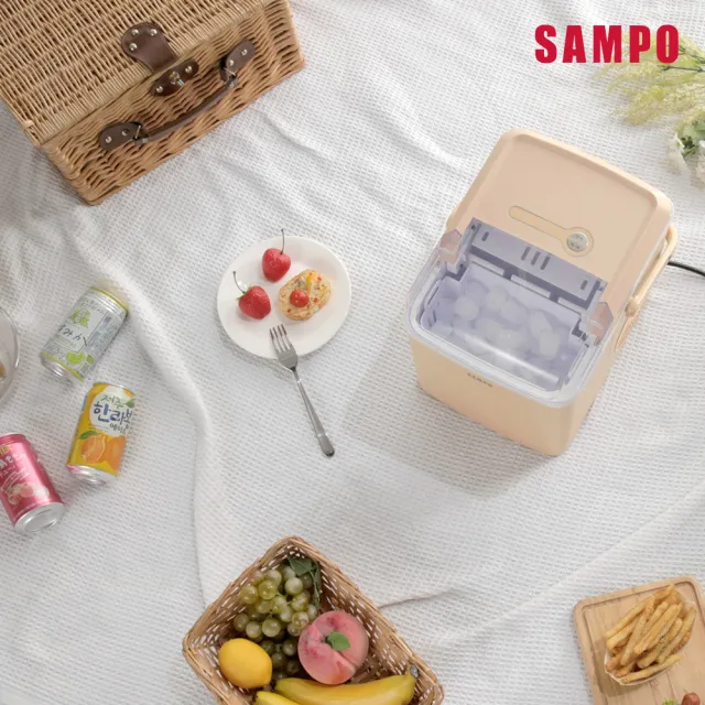 【SAMPO 聲寶】全自動極速製冰機-厚奶茶(KJ-CK12R)