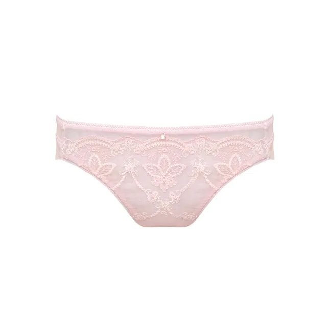 【瑪登瑪朵】La Pretti 低腰三角無痕網內褲 M-XL(薔薇粉)