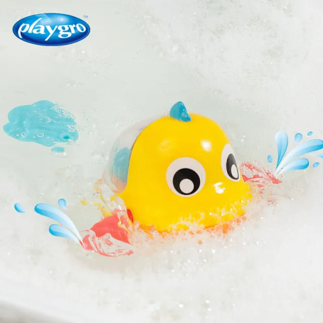 【Playgro培高 官方直營】水中搖搖洗澡小魚