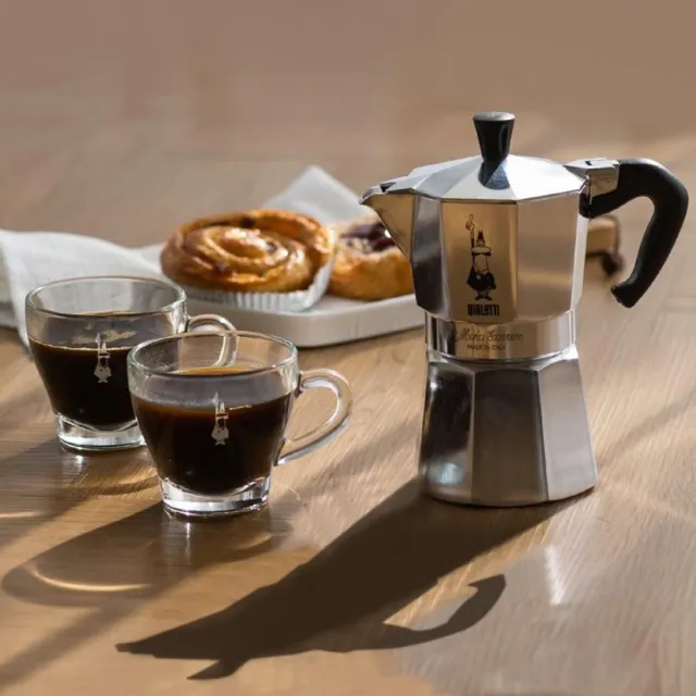 【Bialetti 比亞樂堤】經典摩卡壺MOKA-1杯份-3色任選(義式濃縮/百年咖啡壺/原廠保固2年)