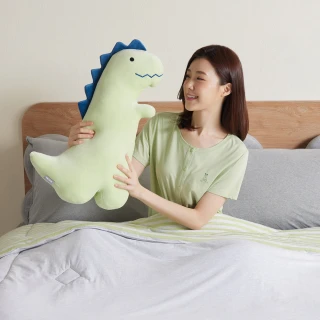 【YVONNE 以旺傢飾】恐龍長型抱枕(若草綠)