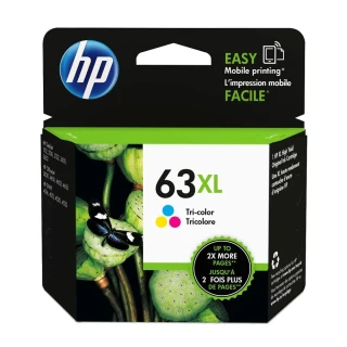 【HP 惠普】HP F6U63AA NO.63XL 彩色墨水匣 大容量