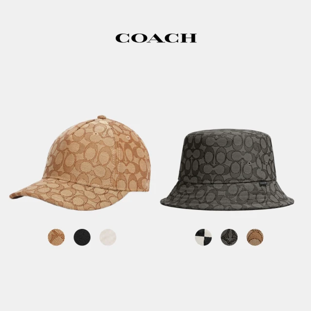 COACH 官方直營男女同款經典Logo棒球帽-卡其色(CH400)