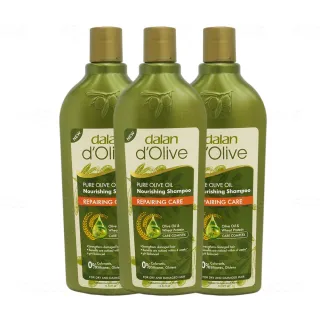 【Dalan達蘭】土耳其原裝頂級橄欖油小麥蛋白修護洗髮露400ml*3(乾燥/受損)