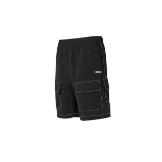 【FILA官方直營】男平織短褲-黑色(1SHY-1210-BK)