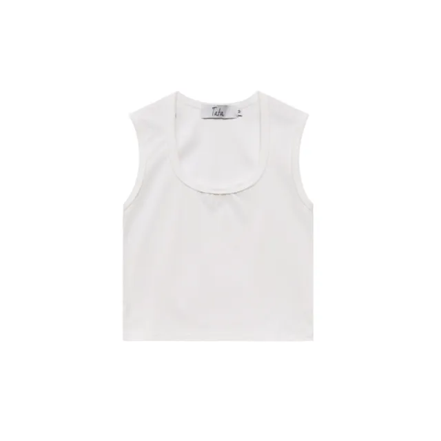 【TATA】短版大U領寬肩帶背心T恤(共二色 M~XL)