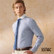 【SST&C 新品９折】EASY CRAE 藍色條紋修身版白領襯衫0312404014
