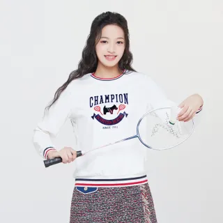 【SCOTTISH HOUSE】學院長袖大學T-白/深藍 CHT11270