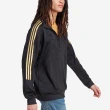 【adidas 愛迪達】外套 3 Stripes Jacket 男款 黑 金 吸濕 排汗 三條紋 愛迪達(IM2920)