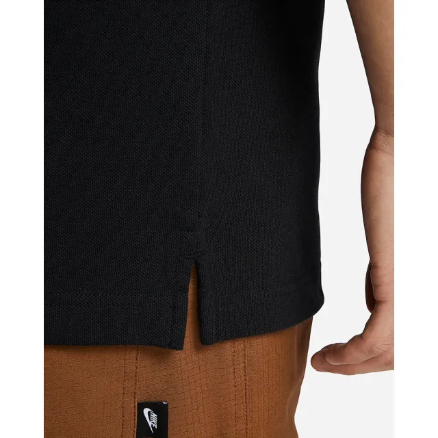 【NIKE 耐吉】短袖 POLO衫 短袖 上衣 T恤 運動 休閒 男 AS M NK CLUB SS POLO PIQUE 黑色(FN3895010)