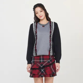 【SCOTTISH HOUSE】衛衣款接麻花針織上衣 CHT11409