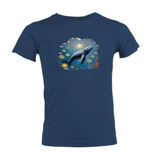 【台製良品】吸排短袖原創T恤 O4 海洋系列 海洋TEE 鯨魚 深海奧秘(多色 加大尺碼 男女適穿 M-5L)