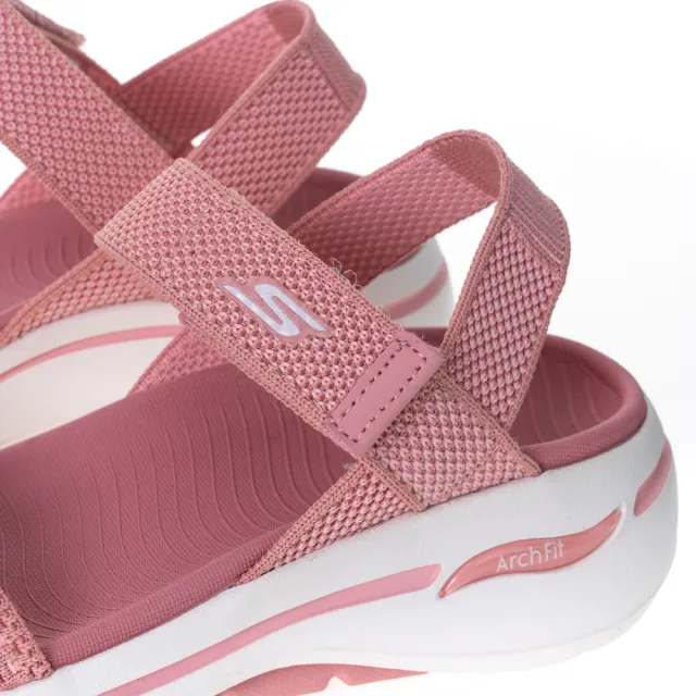 【SKECHERS】女鞋 健走系列涼拖鞋 GO WALK ARCH FIT SANDAL(140264ROS)