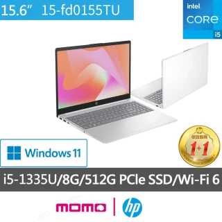 【HP 惠普】升級24G組★15吋 i5-1335U 輕薄筆電(超品15-fd0155TU/8G/512G SSD/Win11/極地白)