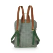 【PIP STUDIO】買一送一★Kyoto Festival 後背包-綠(包袋+質感化妝收納包)