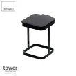 【YAMAZAKI】tower桌上型垃圾袋架-有蓋-黑(廚房收納/客廳收納/臥室收納)
