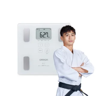 【OMRON 歐姆龍】電子體重計/體脂計  HBF-217(白色)