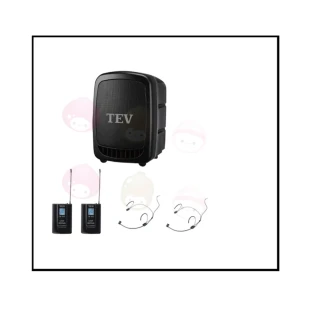 【TEV】TA-320配2頭戴+發射器(藍芽最新版/USB/SD鋰電池 手提式無線擴音機 全新公司貨)