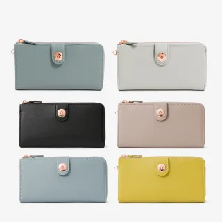 【aziza】OLA拉鍊雙層長夾(多色)