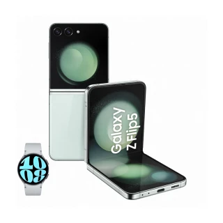 【SAMSUNG 三星】Galaxy Z Flip5 5G 6.7吋(8G/512G/高通驍龍8 Gen2/5000萬鏡頭畫素/AI手機)(Watch6 44mm組)
