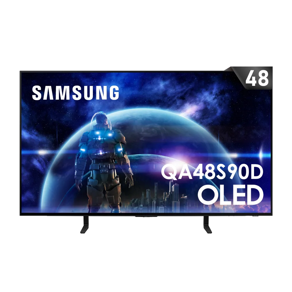 【SAMSUNG 三星】48型4K OLED智慧連網 144Hz 液晶顯示器(QA48S90DAEXZW)