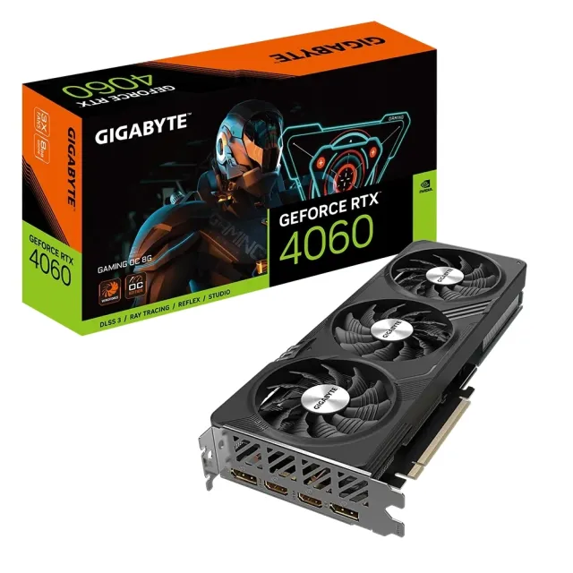 【GIGABYTE 技嘉】RTX4060+主機板★ GeForce RTX4060  OC 8G 顯示卡+技嘉 B760M DS3H AX DDR4 主機板